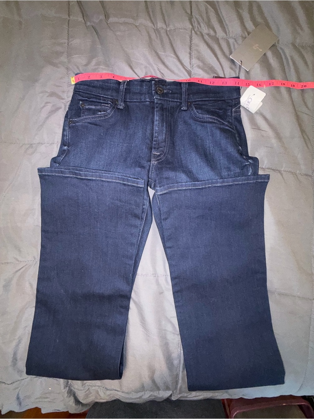 NWT 7 For All Mankind Kimmie Sexy & Curvy Bootcut Jeans Size 27 Dark Wash - Picture 7 of 9